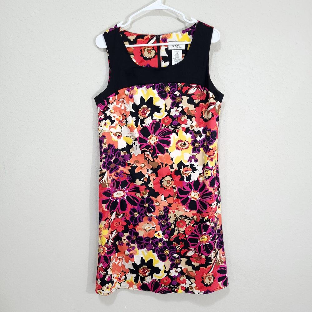 dBy Ltd Dress Womens Size 12 Floral Sleeveless Spring Summer Colorful Casual